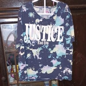 Justice Kids Tie-Dye T-Shirt And Matching Pants